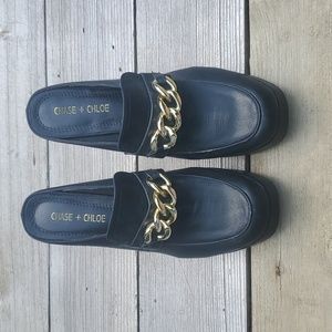 Platform clog dress shoes